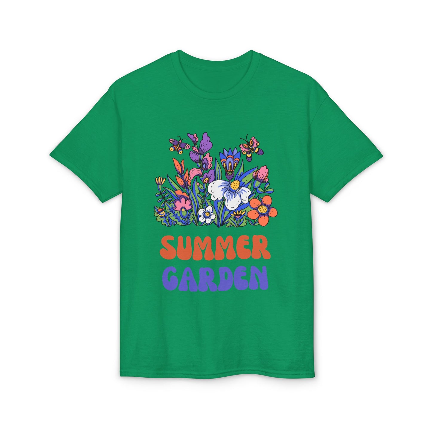 Dry Blend Moisture Wicking Tee Summer Garden w/EMNP Logo on back