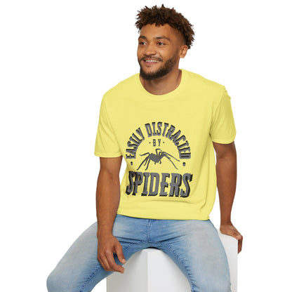 EastMichNatives T-Shirt, Distracted by Spiders