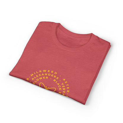 Dry Blend Moisture Wicking Tee Native Plants & Butterfly w/EMNP Logo