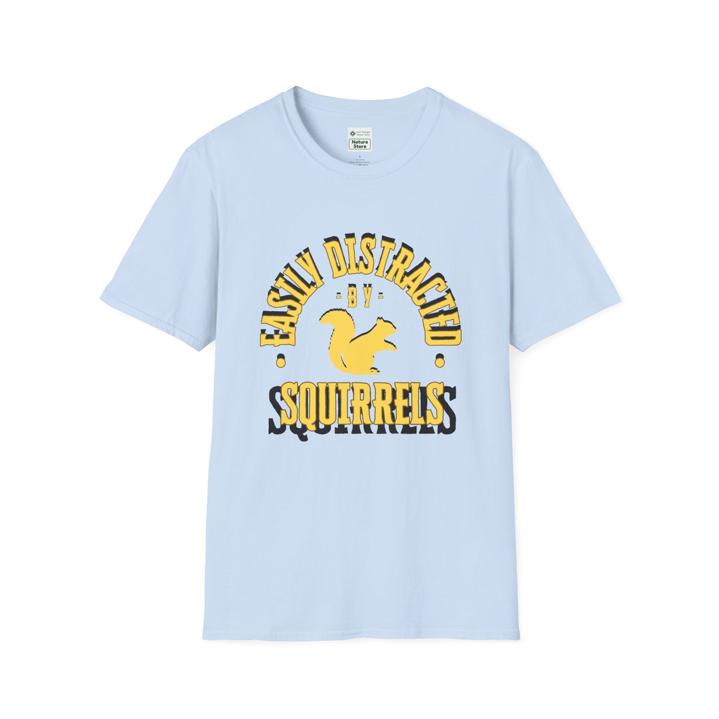 Unisex Softstyle T-Shirt, Distracted by Squirrels