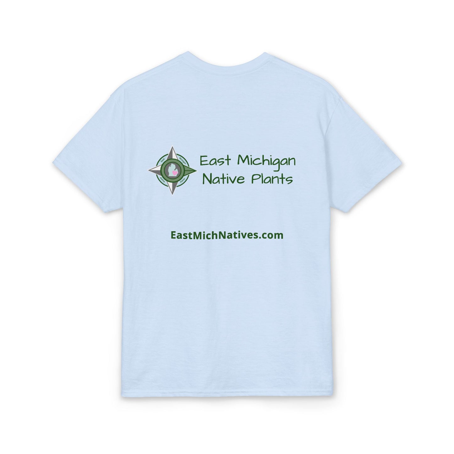 EastMichNatives DryBlend T-Shirt — EMNP Logo Tee for Native Gardeners & Plant Enthusiasts