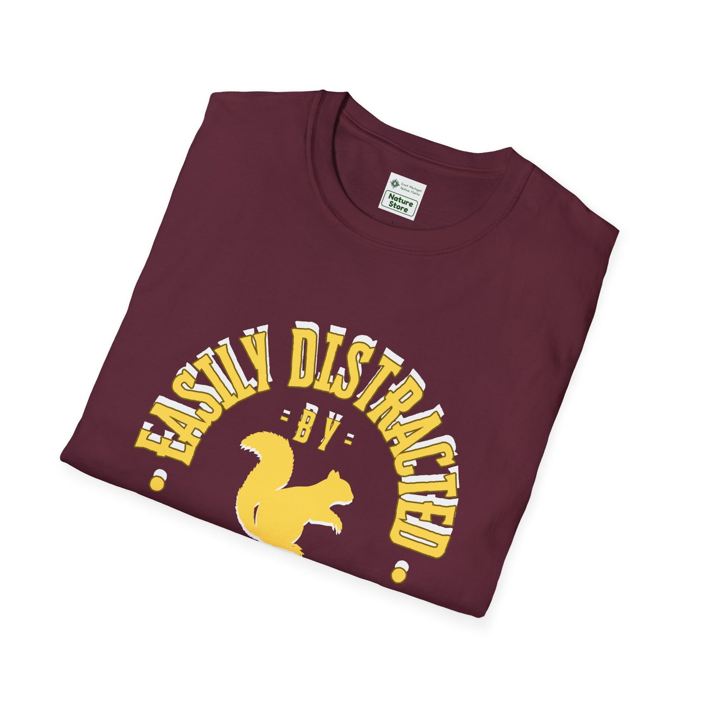 Unisex Softstyle T-Shirt, Distracted by Squirrels
