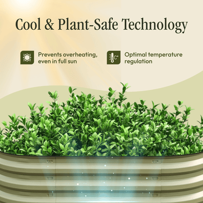 17" Tall 6 In 1 "No Tools Needed" Metal Raised Garden Bed Kit