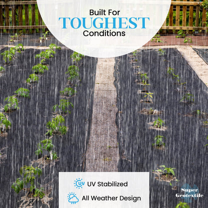 4 oz Non Woven Needle Punched Geotextile Filter Fabric - 50 Year Fabric