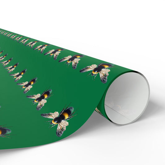 Wrapping Paper, Native Bee - Green