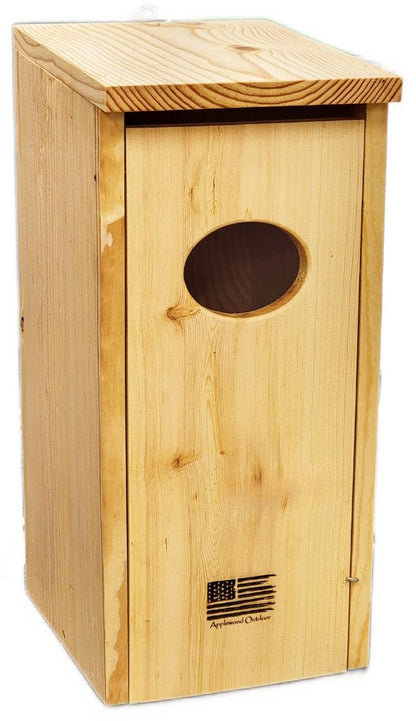 Made in USA, Premium Pine Wood Duck House, Ready to Install Nesting Box for Wood Ducks and Hooded Mergansers