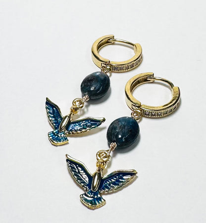 Blue Bird Earrings