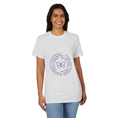 Dry Blend Moisture Wicking Tee Native Plants & Butterfly w/EMNP Logo