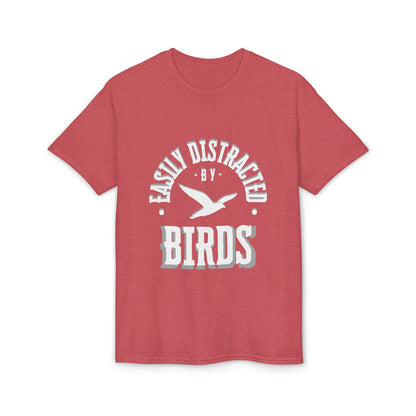 Dry Blend Moisture Wicking Tee "Distracted By Birds" plus EMNP Logo