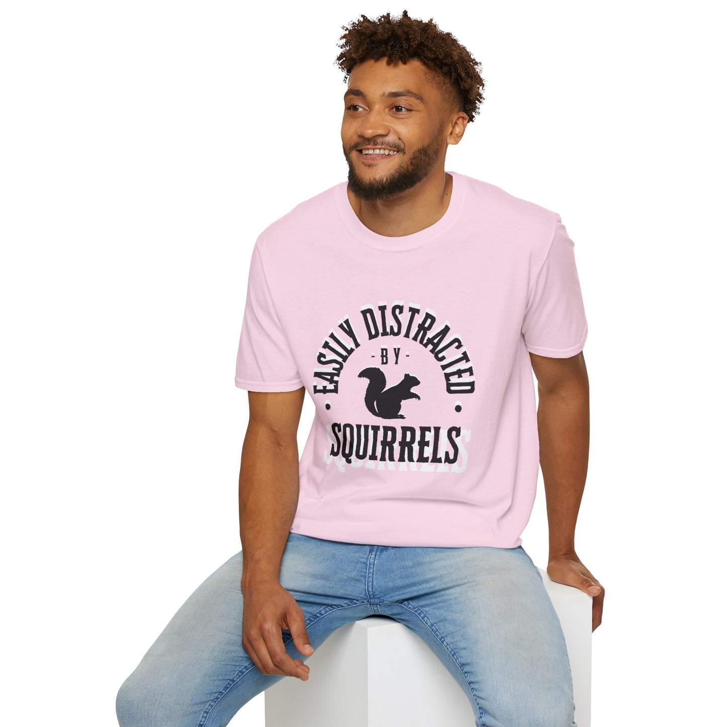 Unisex Softstyle T-Shirt, Distracted by Squirrels