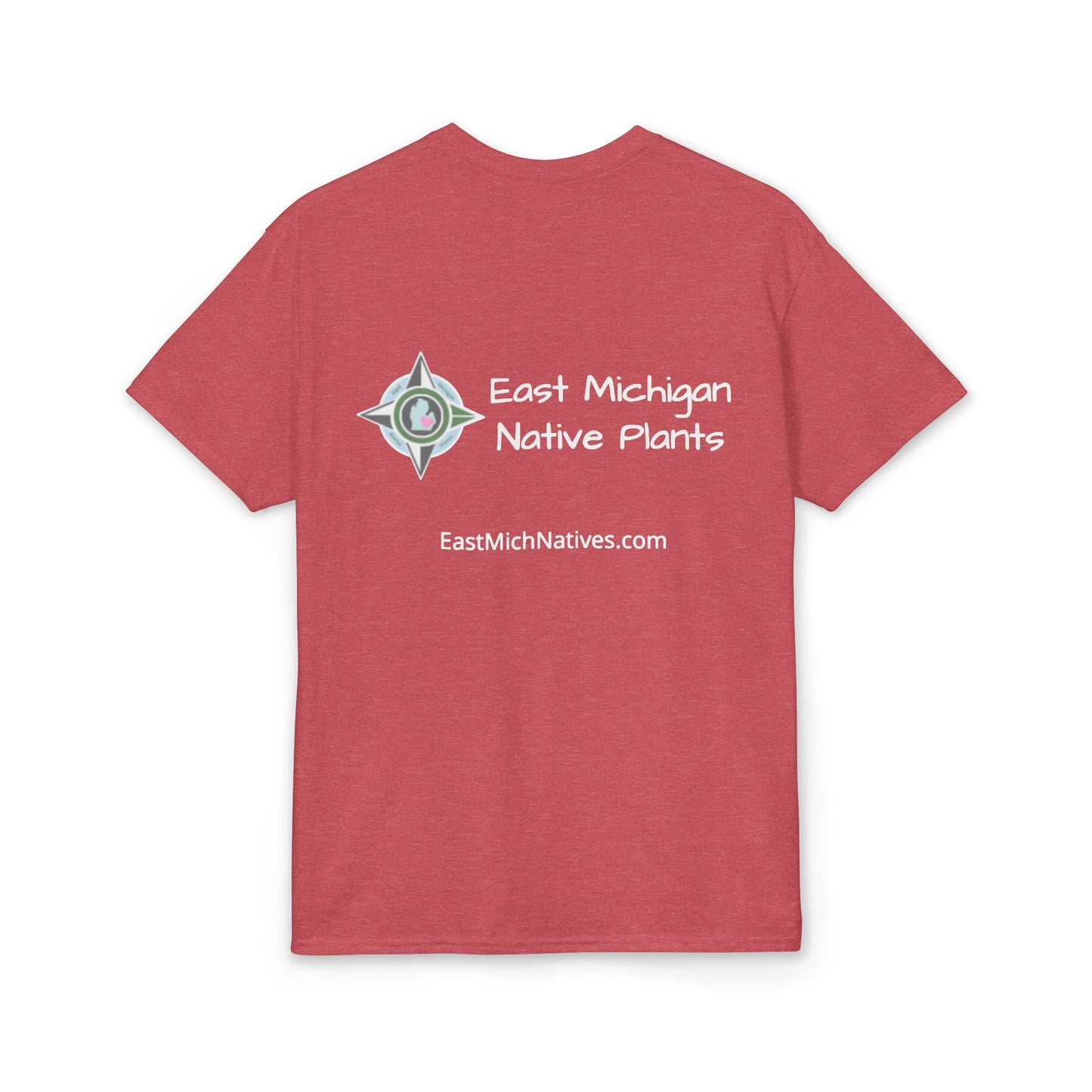 Dry Blend Moisture Wicking Tee Native Plants & Butterfly w/EMNP Logo