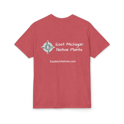 Dry Blend Moisture Wicking Tee Native Plants & Butterfly w/EMNP Logo
