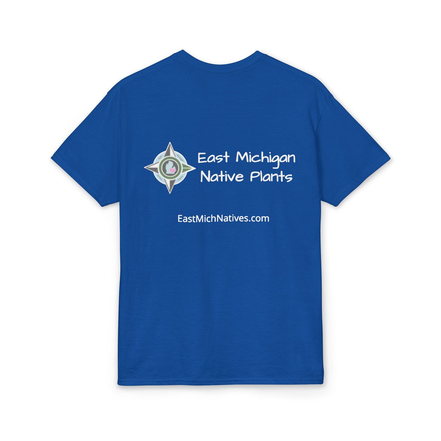Dry Blend Moisture Wicking Tee Native Plants & Butterfly w/EMNP Logo