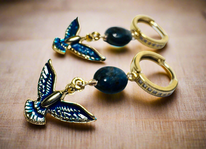 Blue Bird Earrings