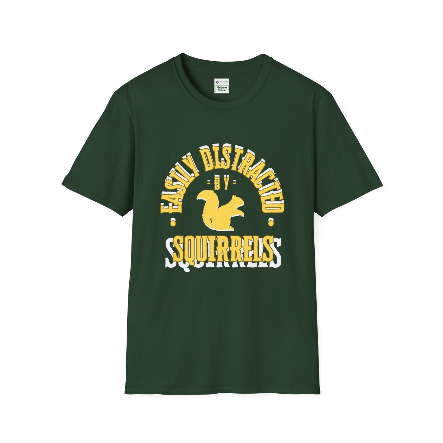 Unisex Softstyle T-Shirt, Distracted by Squirrels