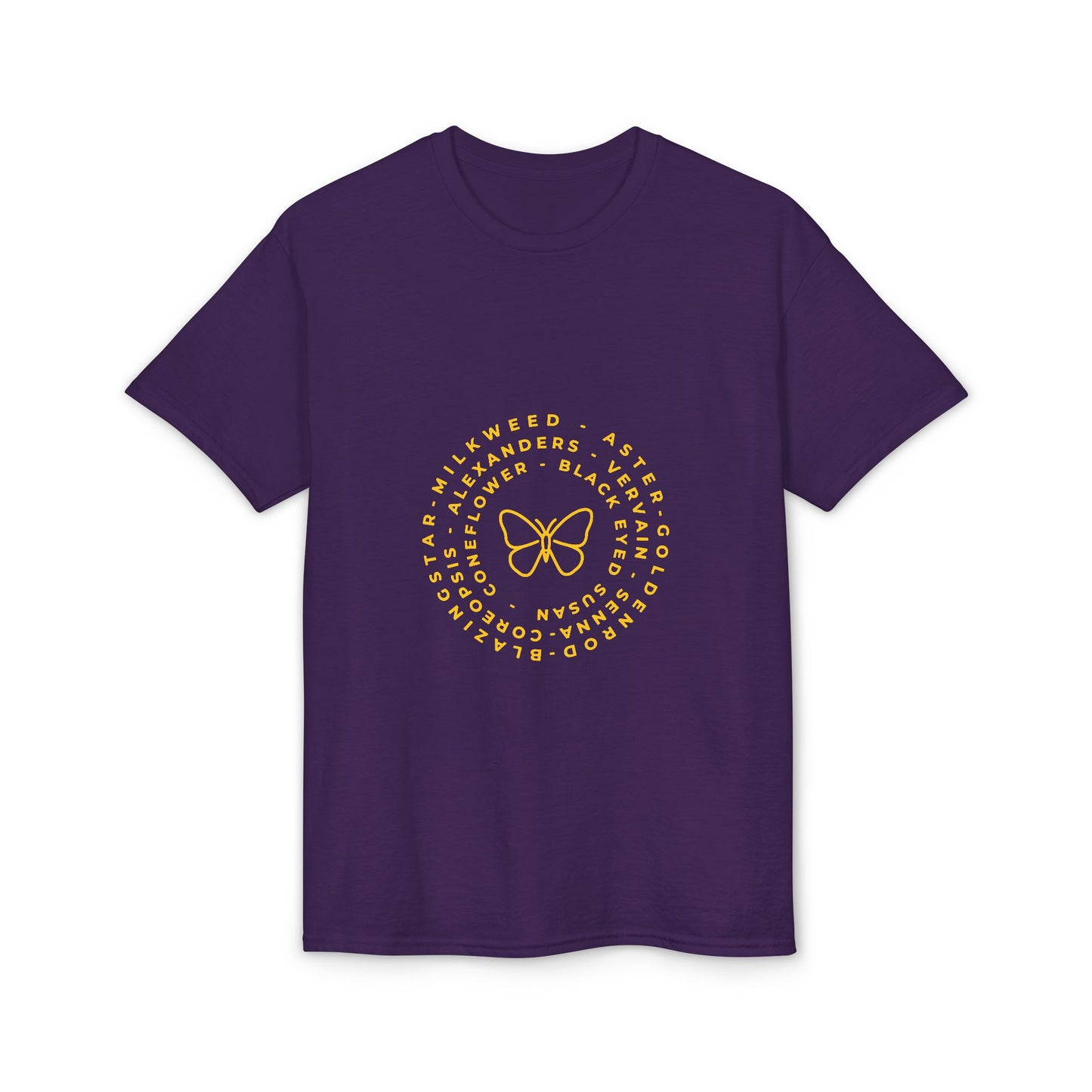 Dry Blend Moisture Wicking Tee Native Plants & Butterfly w/EMNP Logo