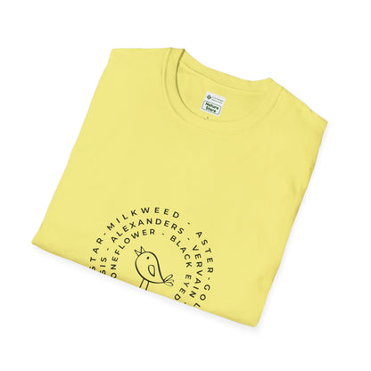 T-Shirt Unisex Softstyle, Native Plants & Birds