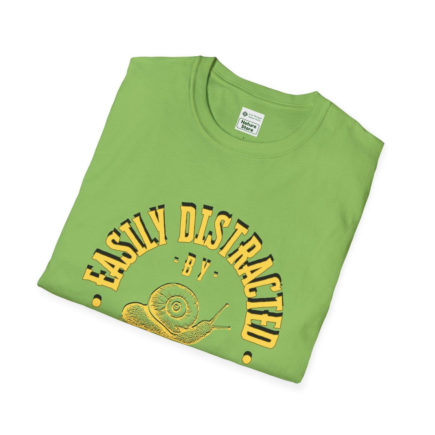 Unisex Softstyle T-Shirt, Distracted by Snails