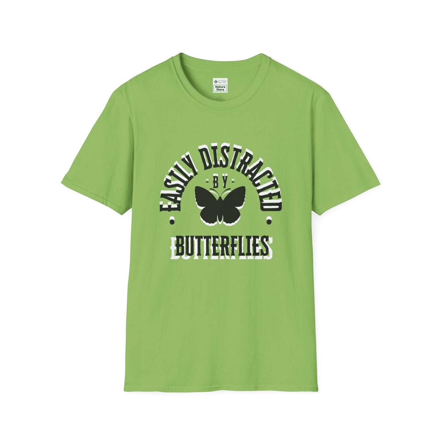 Easily Distracted By Butterflies Soft-Style T-Shirt