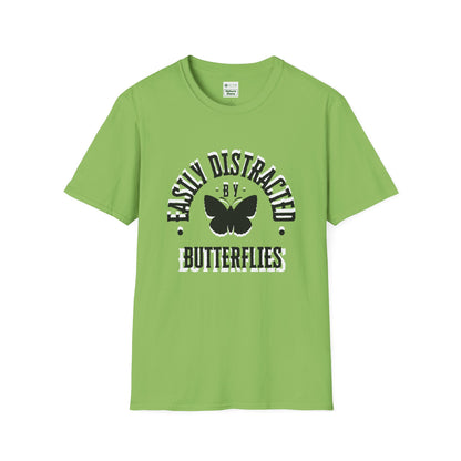 Easily Distracted By Butterflies Soft-Style T-Shirt