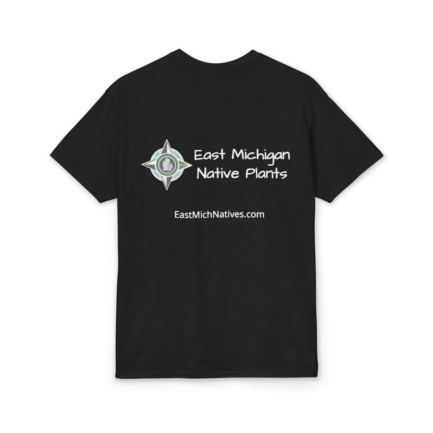 Dry Blend Moisture Wicking Tee Native Plants & Butterfly w/EMNP Logo