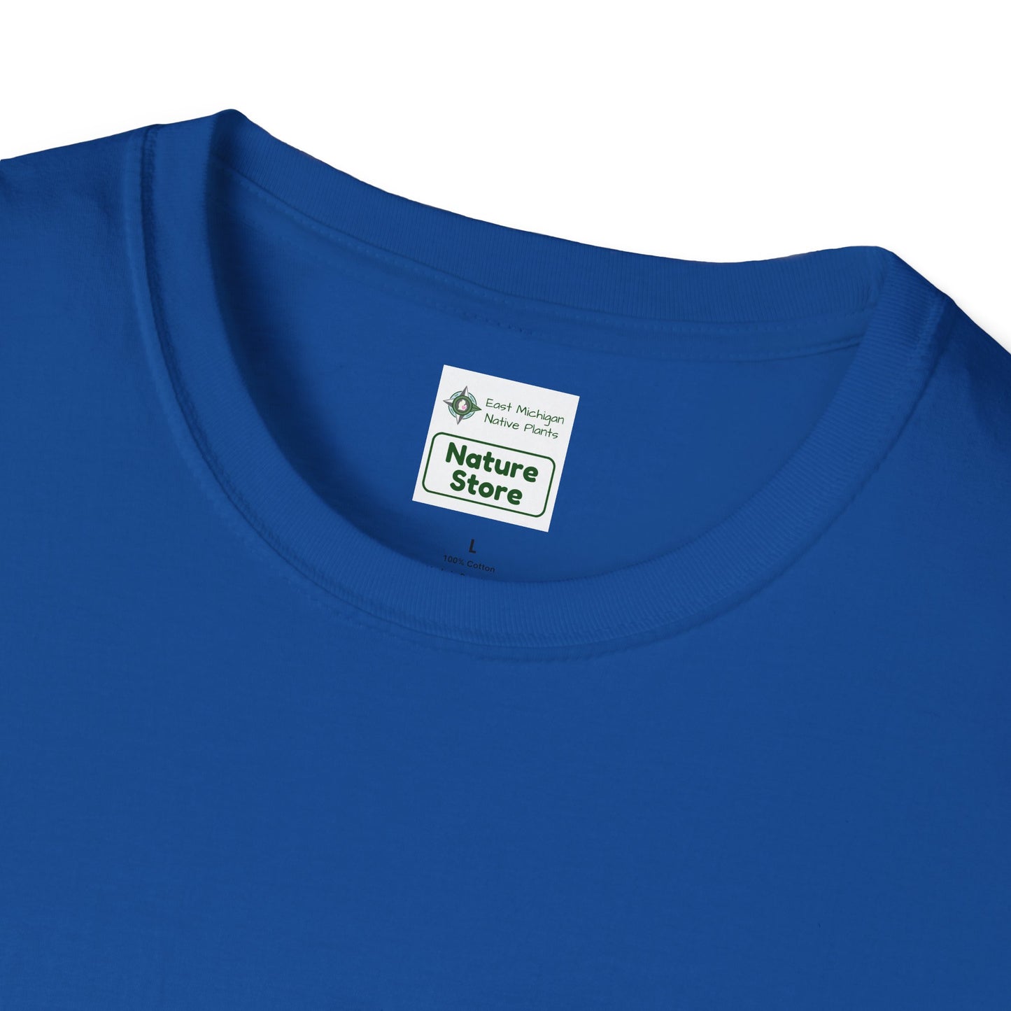 T-Shirt Unisex Softstyle, Native Plants & Butterflies w/EMNP logo