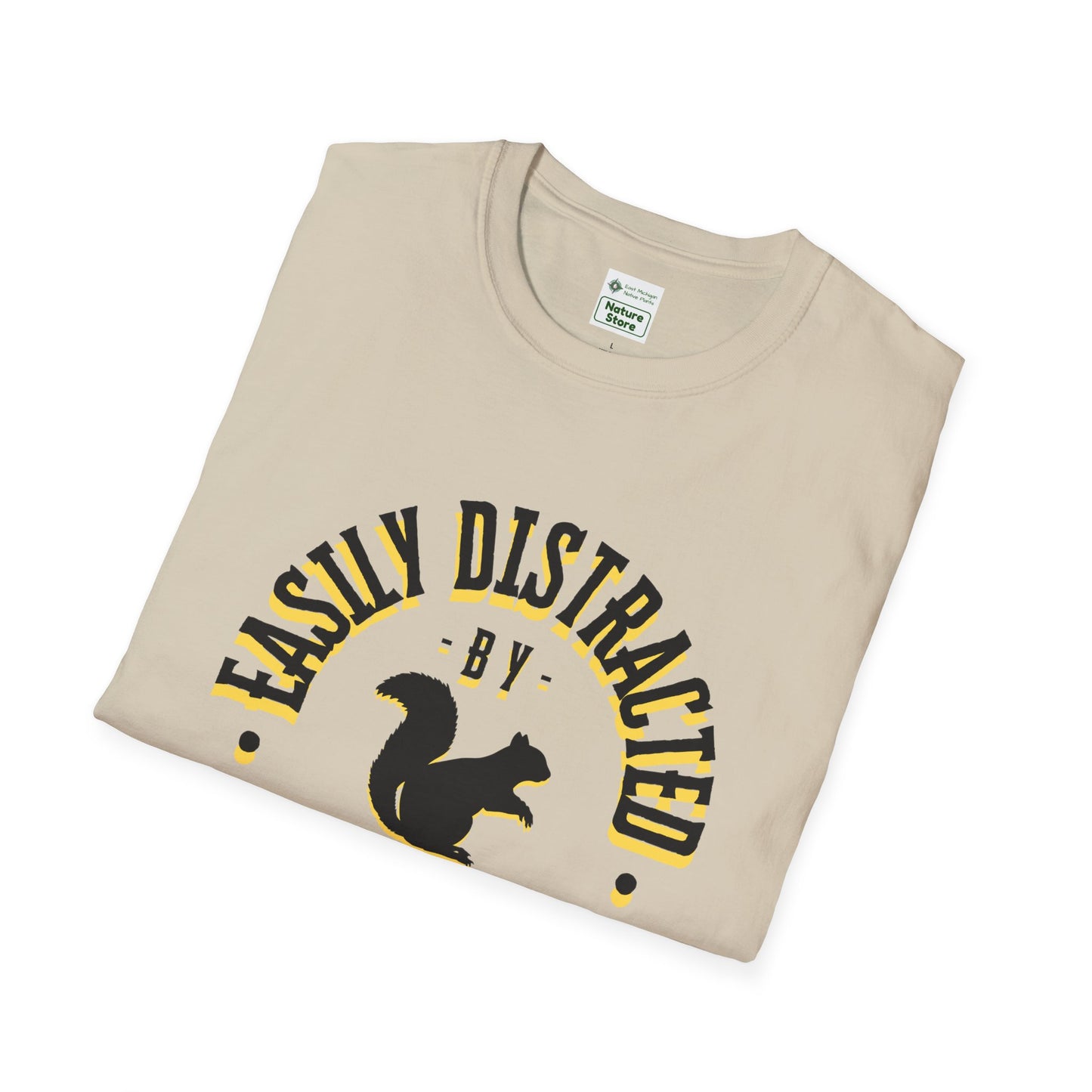 Unisex Softstyle T-Shirt, Distracted by Squirrels