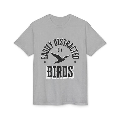 Dry Blend Moisture Wicking Tee "Distracted By Birds" plus EMNP Logo