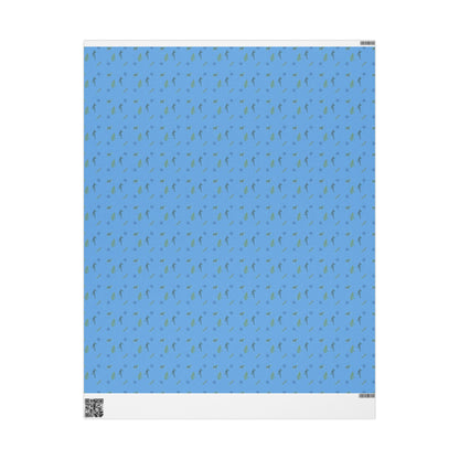 Wrapping Paper, Juniper Berry - Lt Blue