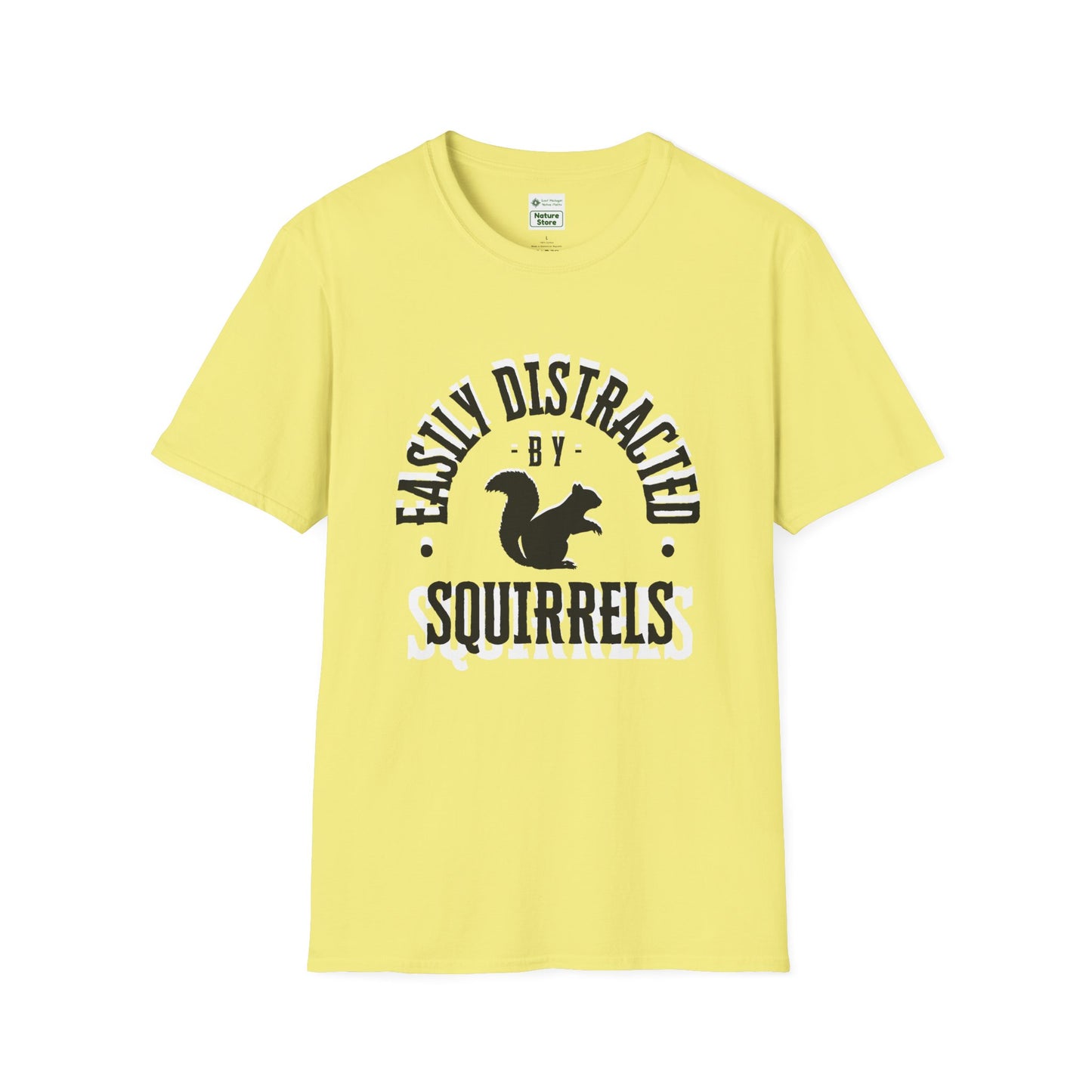 Unisex Softstyle T-Shirt, Distracted by Squirrels