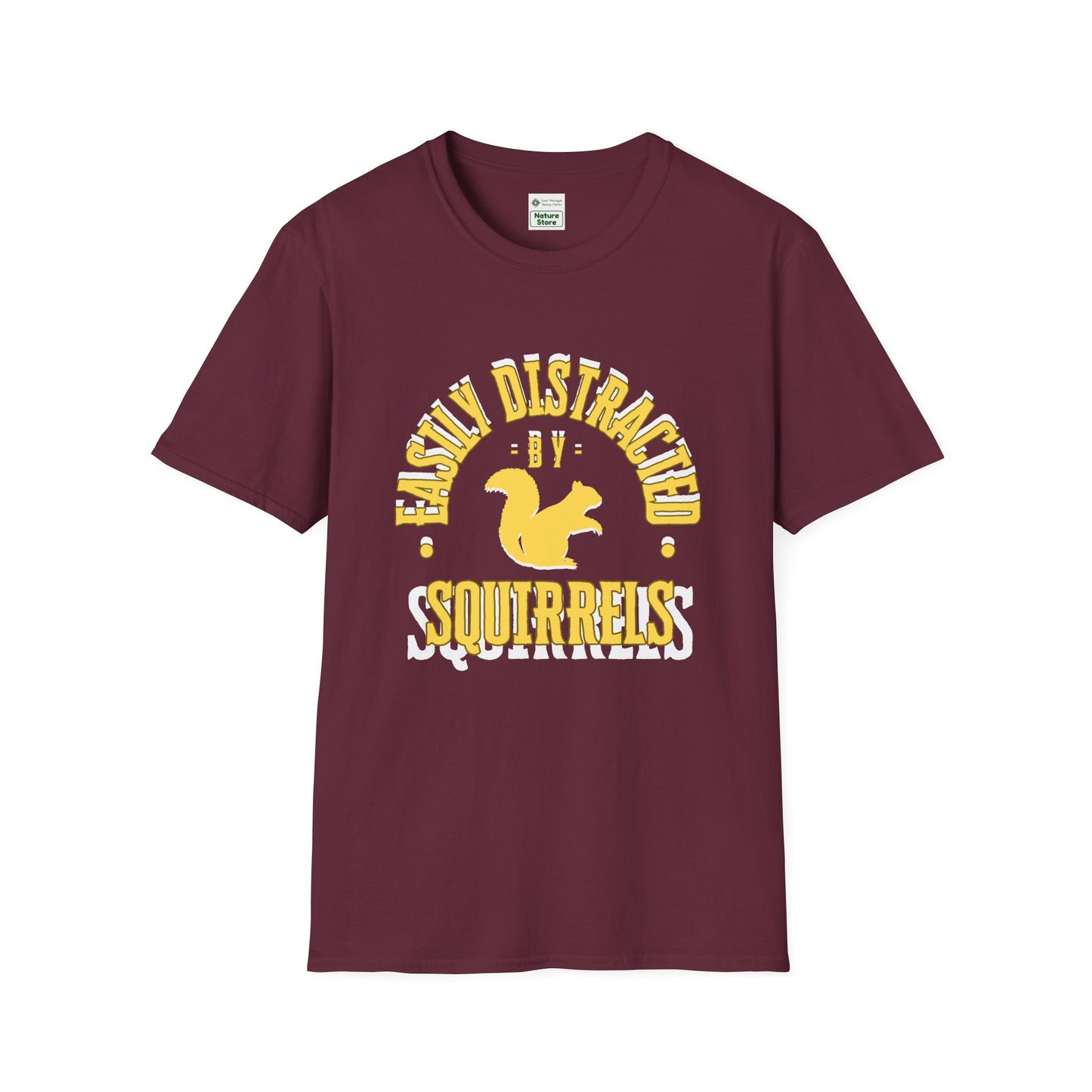 Unisex Softstyle T-Shirt, Distracted by Squirrels