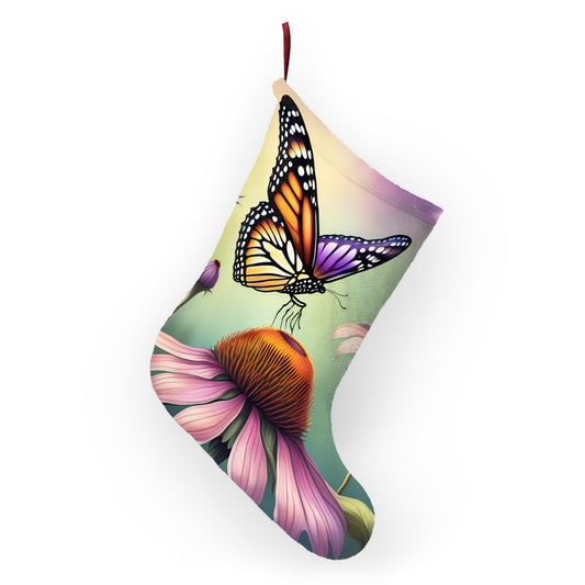 Christmas Stockings, Coneflowers & Monarch