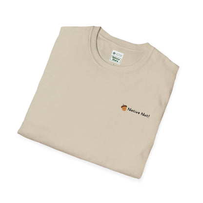 Unisex Softstyle T-Shirt, Native Nut! (Back)