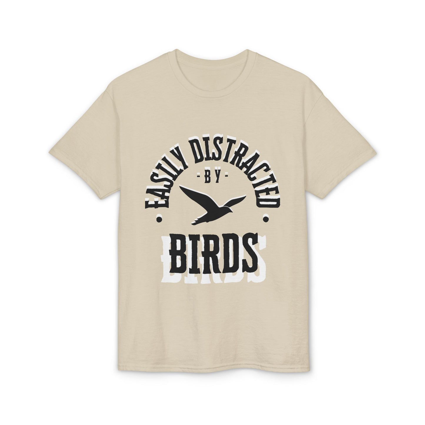 Dry Blend Moisture Wicking Tee "Distracted By Birds" plus EMNP Logo