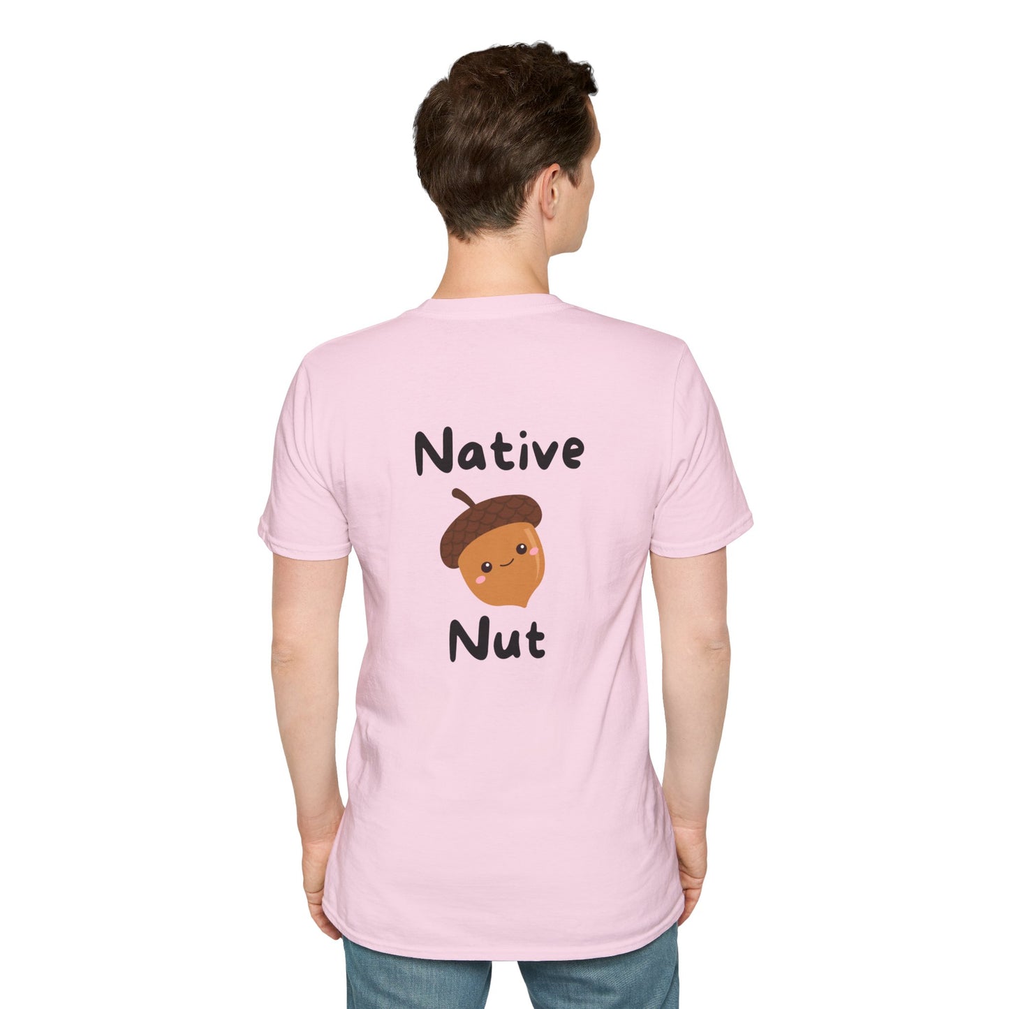 Unisex Softstyle T-Shirt, Native Nut! (Back)