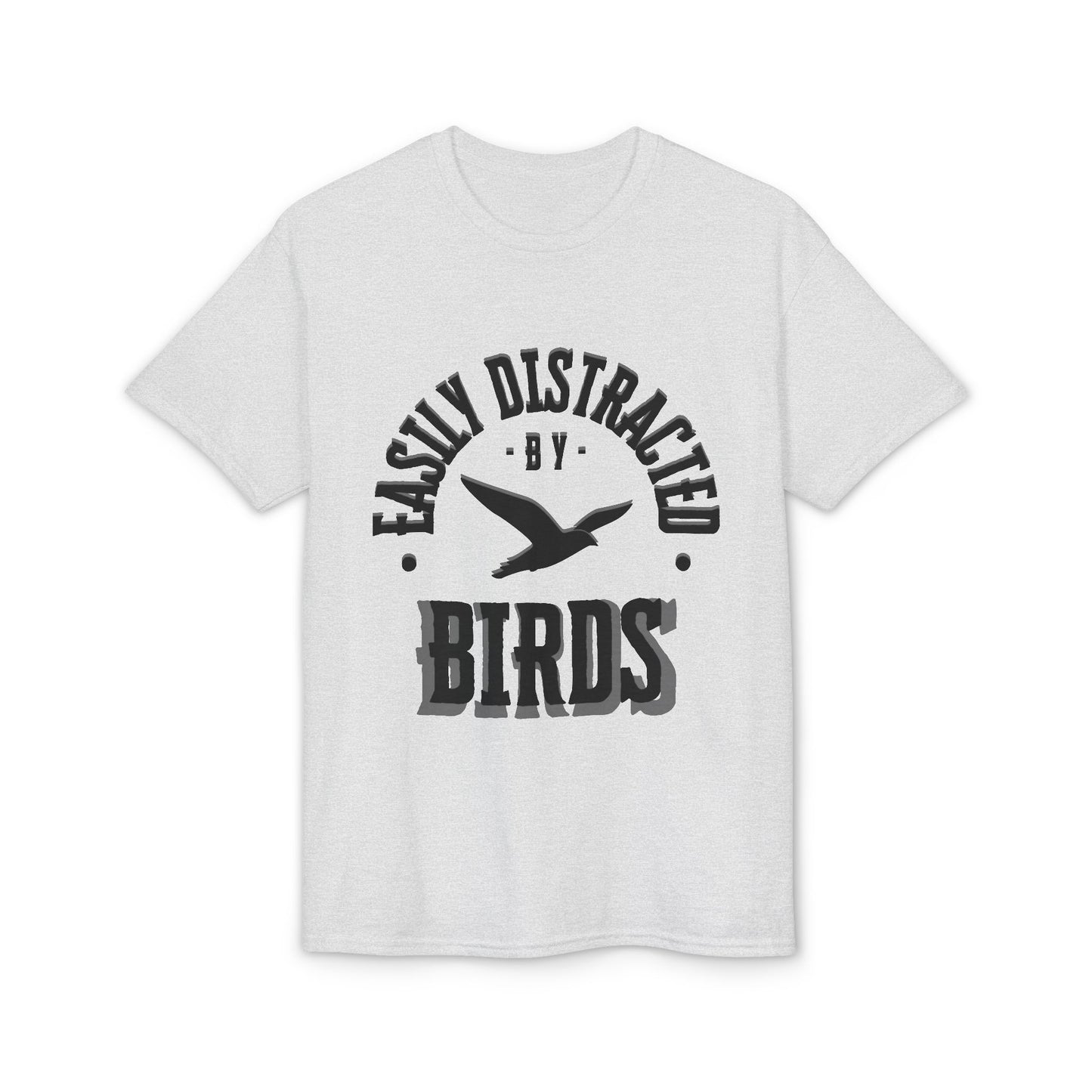 Dry Blend Moisture Wicking Tee "Distracted By Birds" plus EMNP Logo