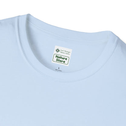 T-Shirt Unisex Softstyle, Native Plants & Butterflies w/EMNP logo