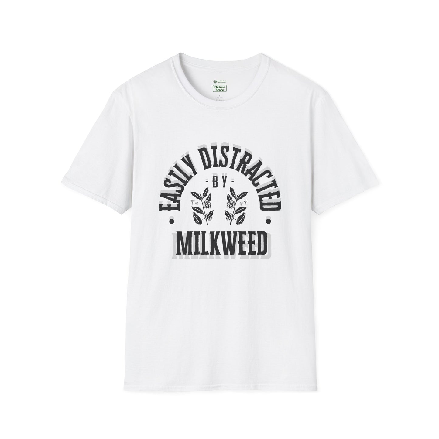 Easily Distracted by Milkweed Soft-Style Tee