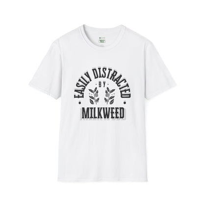 Easily Distracted by Milkweed Soft-Style Tee