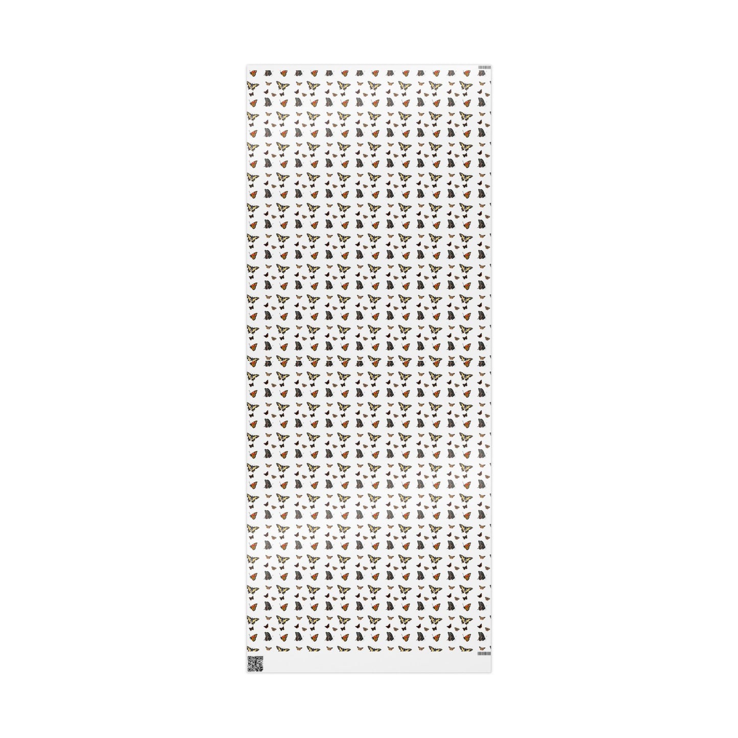 Wrapping Paper, Native Butterflies - White