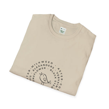 T-Shirt Unisex Softstyle, Native Plants & Birds