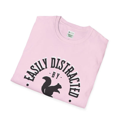 Unisex Softstyle T-Shirt, Distracted by Squirrels