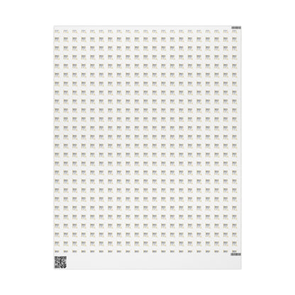 Wrapping Paper, Icy Birch - White