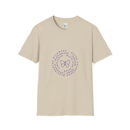 T-Shirt Unisex Softstyle, Native Plants & Butterflies