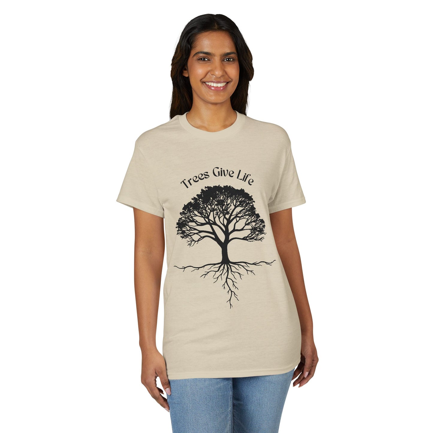 Dry Blend Moisture Wicking Tee Trees Give Life w/EMNP Logo