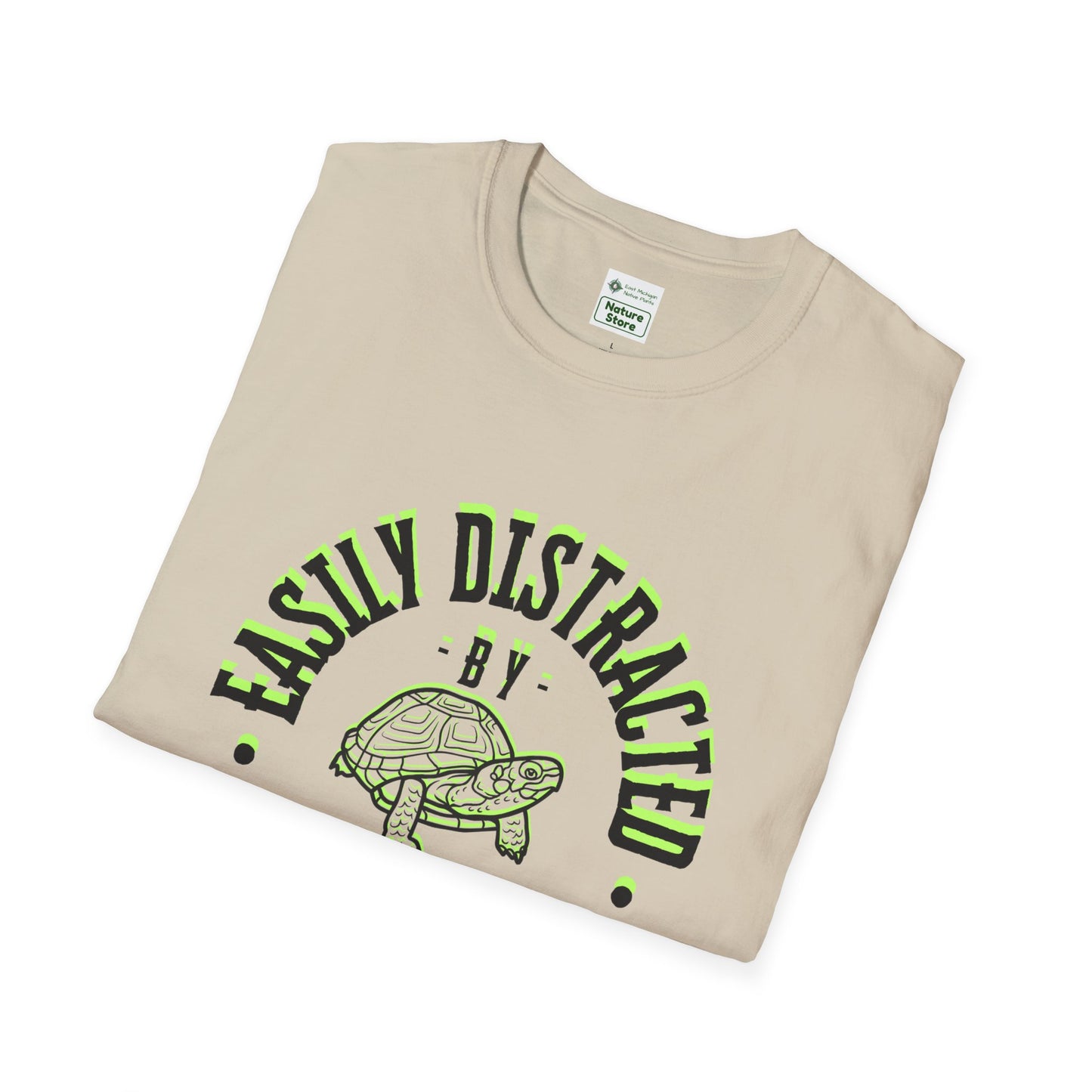 Unisex Softstyle T-Shirt, Distracted by Turtles