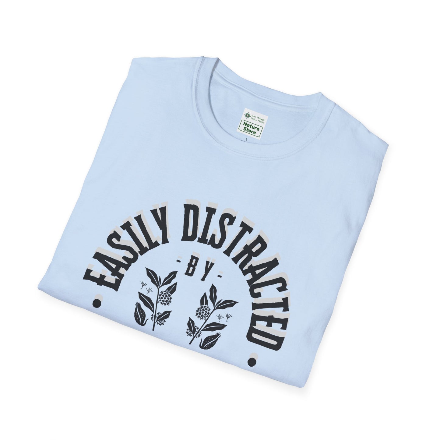 Easily Distracted by Milkweed Soft-Style Tee