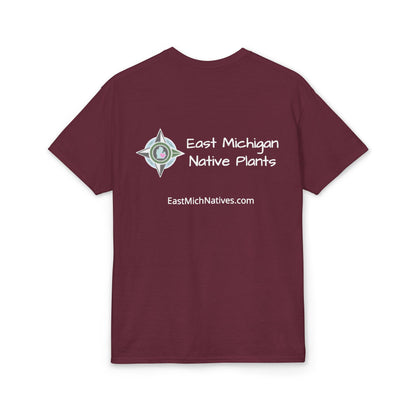 Dry Blend Moisture Wicking Tee Native Plants Make Life Better w/EMNP Logo on back