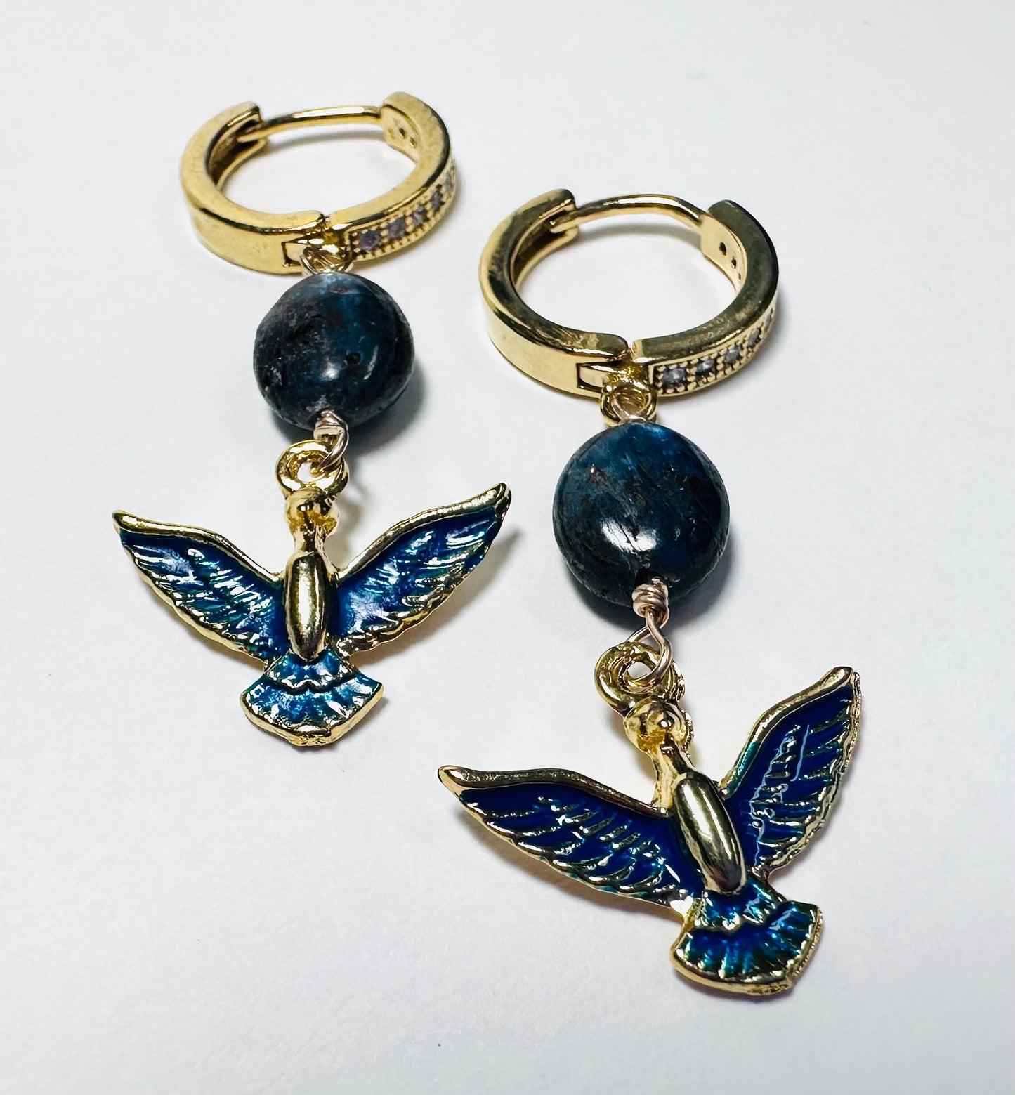 Blue Bird Earrings