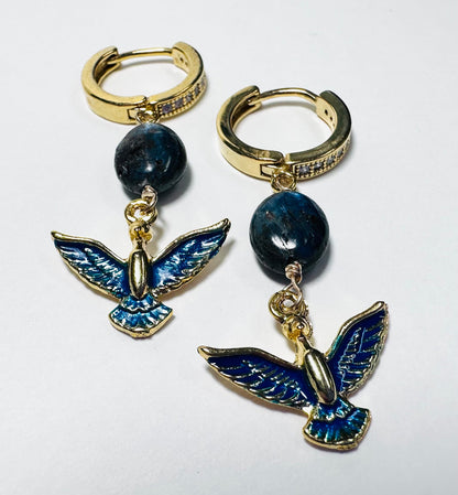 Blue Bird Earrings
